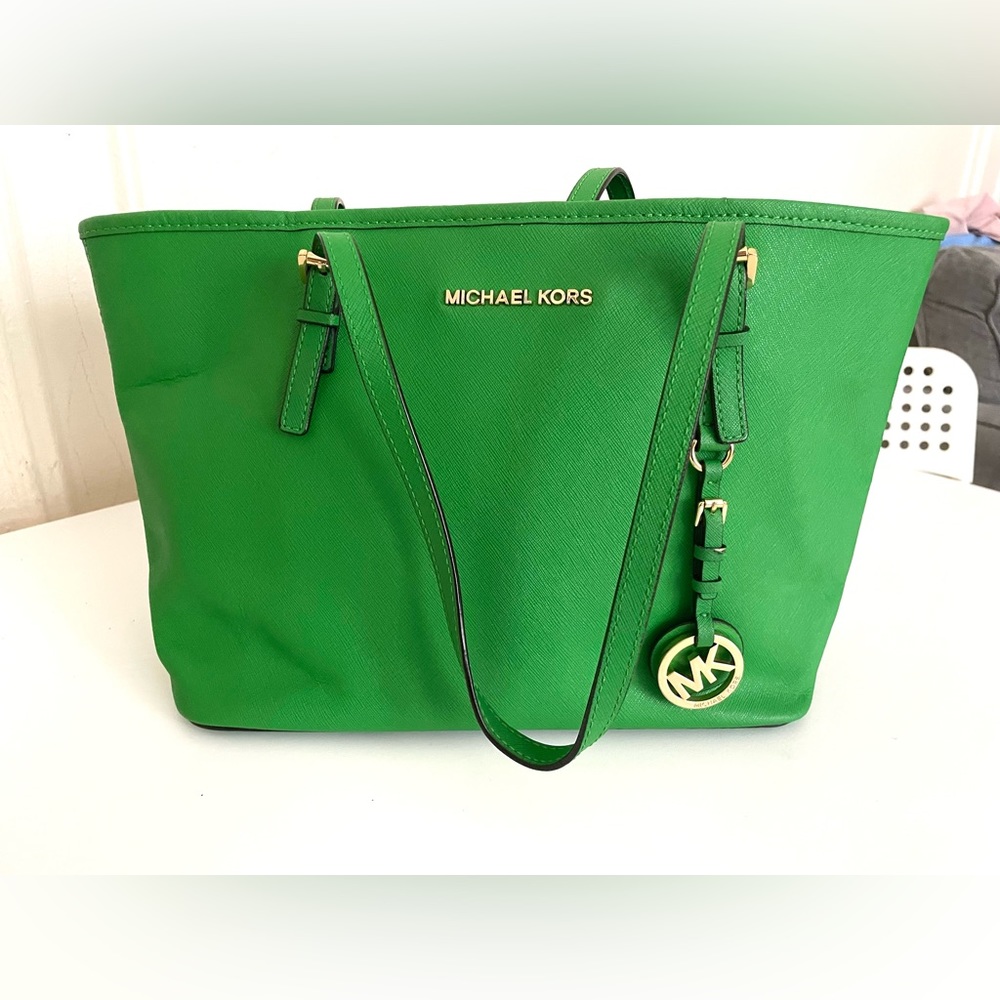 Micheal Kors Green Tote